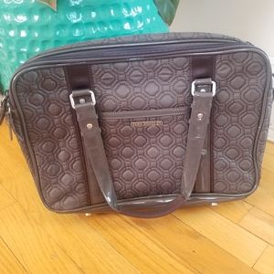 Vera Bradley Laptop Case / Messenger Bag Grey